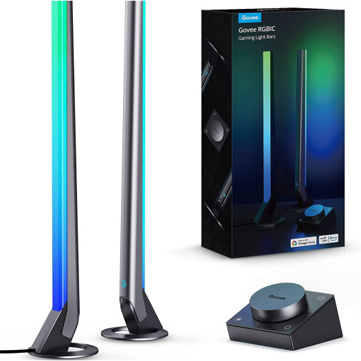Govee RGBIC Gaming Light Bars H6047 with Smart Controller, 16.7 Inches Wi-Fi Smart LED Light Bars with Music Modes and 60+ Scene Modes Specially Built for Gamers, Works with Alexa & Google Assistant